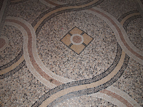 Mosaique de l'entrée de la maison