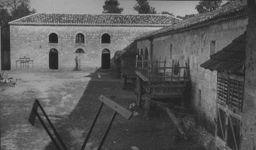 La cour...